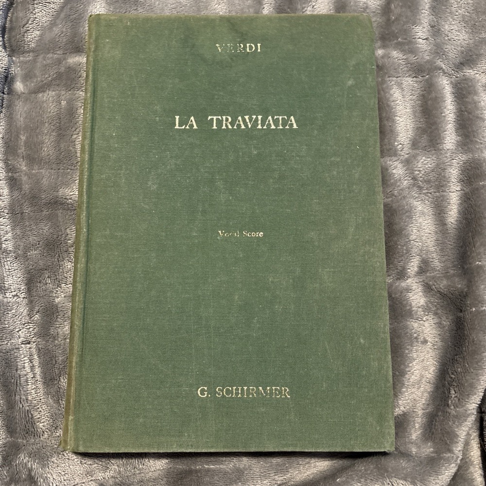 La Traviata Opera In Three Acts by Giuseppe Verdi 1961 Ed 2420 Hardcover Vintage